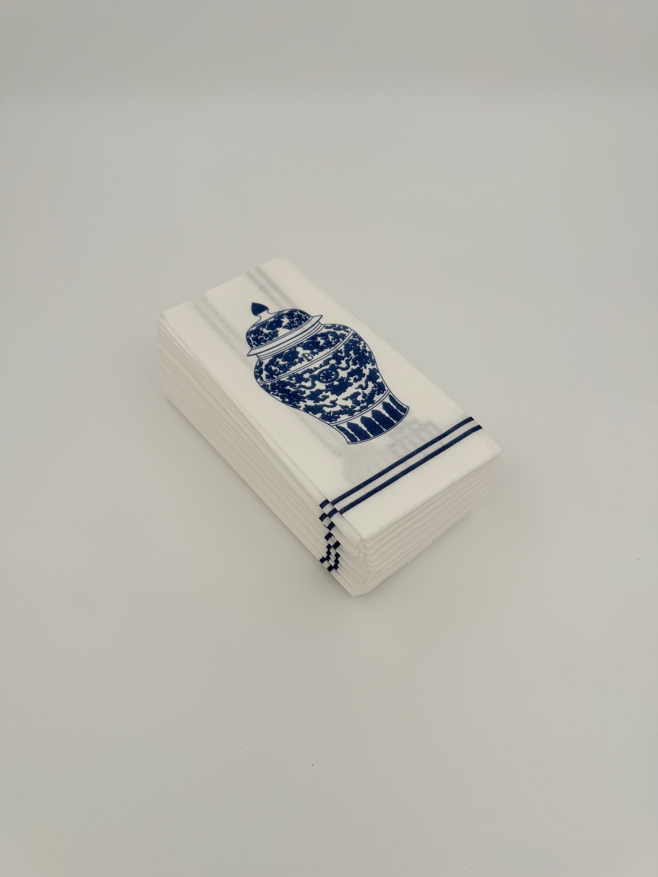 Chinoiserie printed disposable airlaid paper napkins