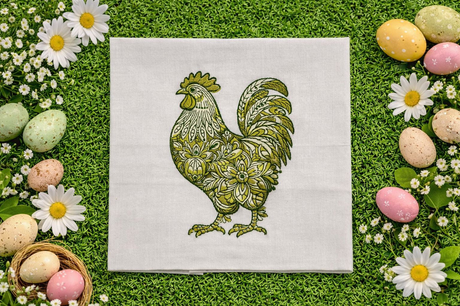 The Rooster/Hen Napkin