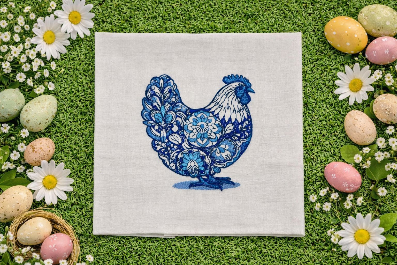 The Rooster/Hen Napkin
