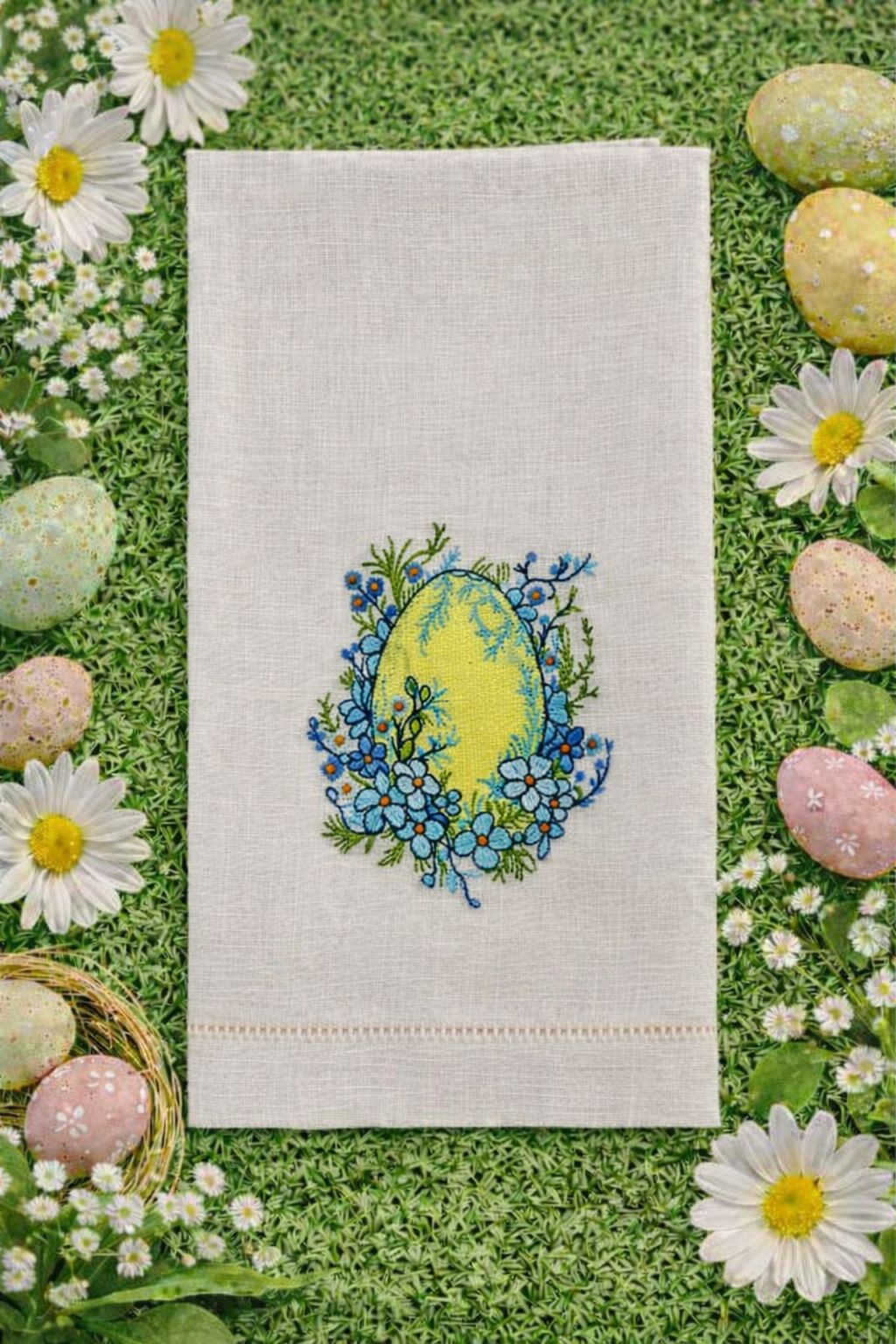 The Blue Flower Egg Napkin