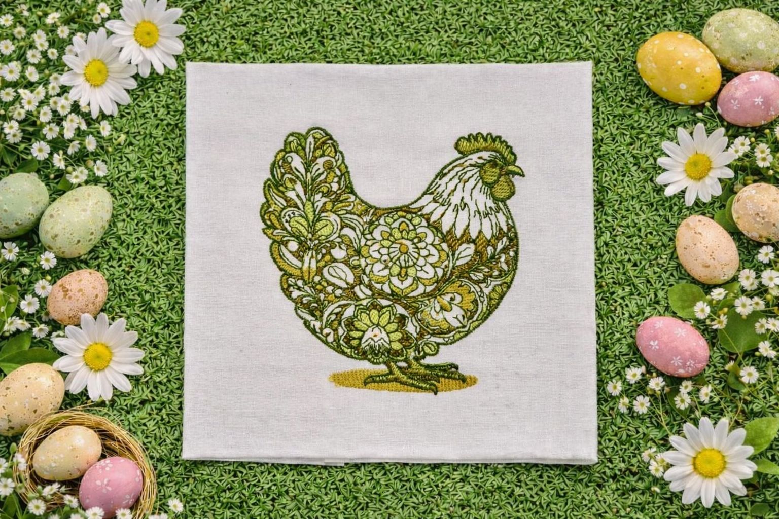 The Rooster/Hen Napkin