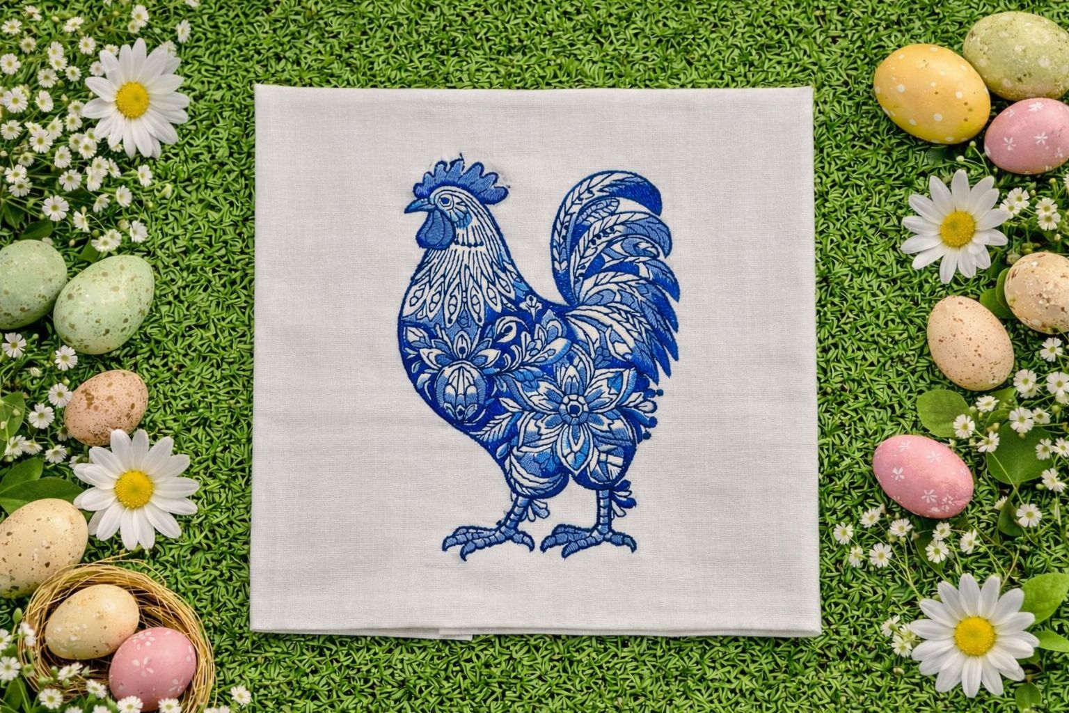 The Rooster/Hen Napkin