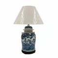 Chinoiserie Lamp on white background