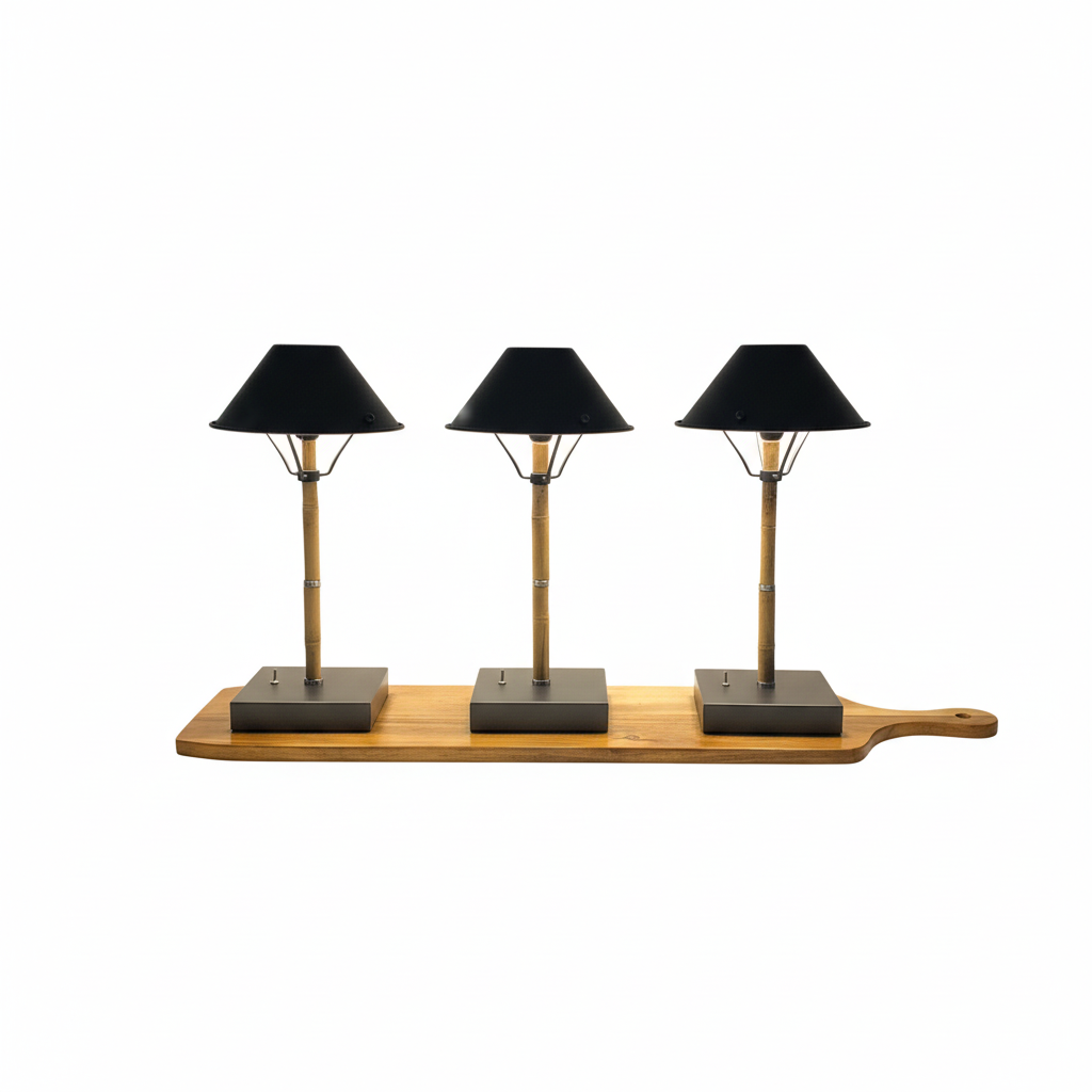 The Fabiola Lamp on white background