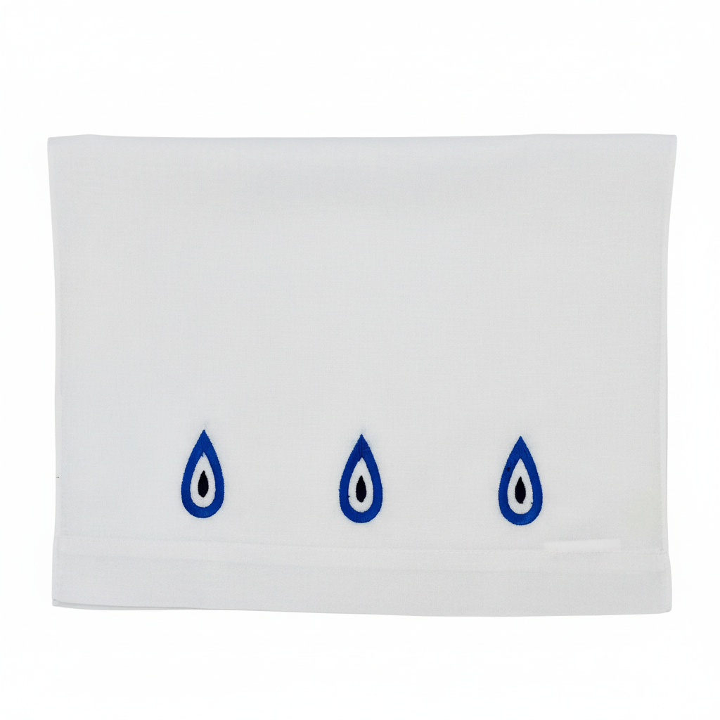 The Trio Evil Eye Napkin on white background