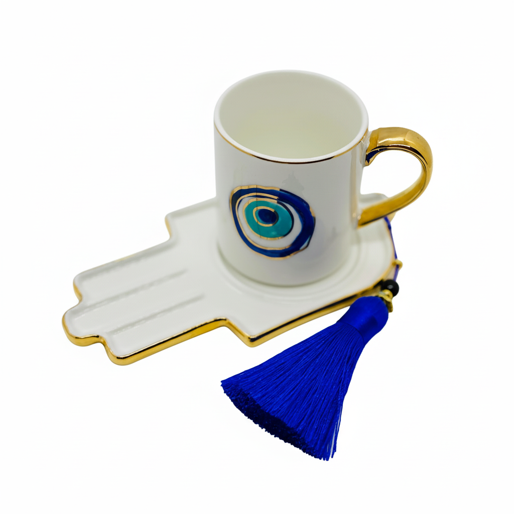 The Hamsa Cup on white background