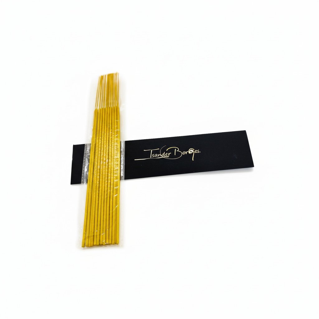 The Incense Sticks on white background