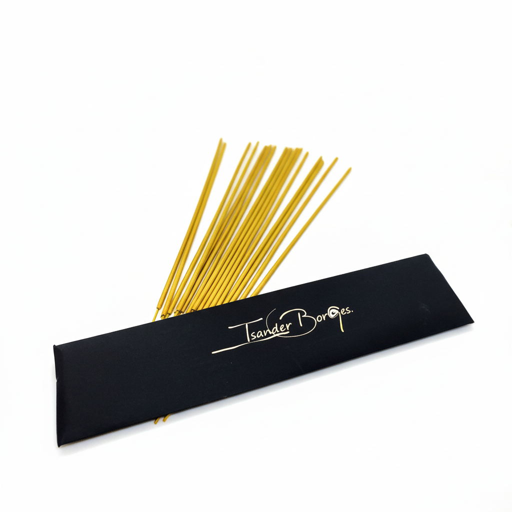 The Incense Sticks on white background