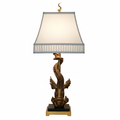 The Dragon Lamp on white background